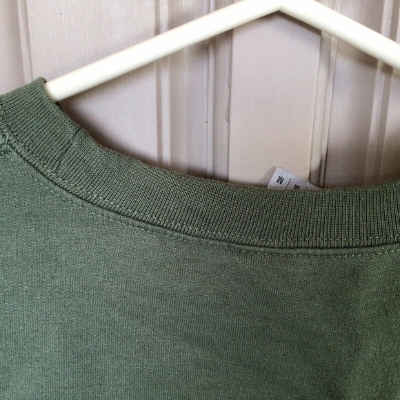 Gildan Sweatshirt SzM Unisex Fresno State Army ROTC Green Long Sleeve Used Good - Picture 9 of 10